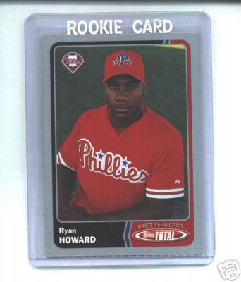 Ryan Howard 2003 Topps Total Silver Parallel Rookie Card #952