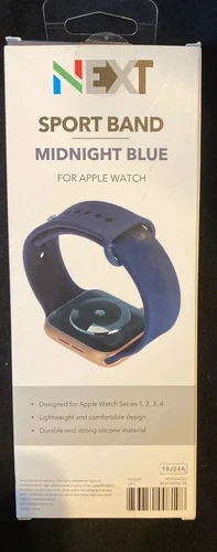 NEXT - Sport Band Watch Strap for Apple Watch® 42mm and 44mm - Midnight Blue - Picture 3 of 5