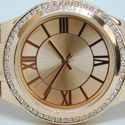 FMD Rose Gold Tone Quartz Analog Women display picture 3