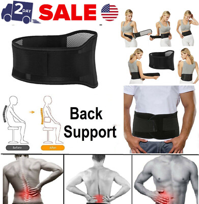 Adjustable Lower Back Brace Lumbar Support Waist Belt For Men Women Pain Relief