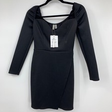 ASOS womens dress 2 body con black sexy LBD cocktail party fitted mini NEW