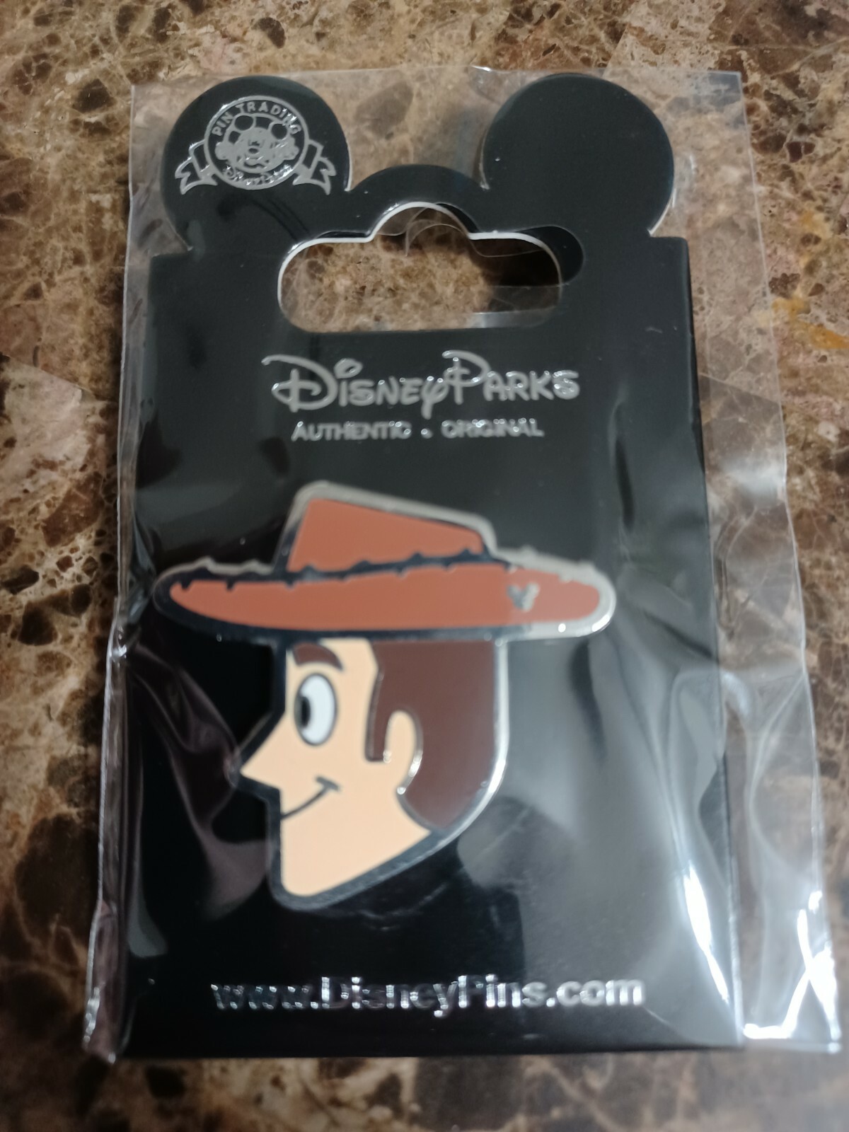 2019 Disney HKDL Game Toy Story Pixar Woody Pin With Backing