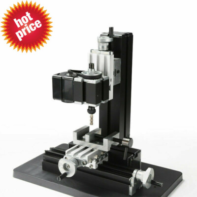 100~240V Metal Mini Milling Machine Woodworking Tools DIY Student Modelmaking