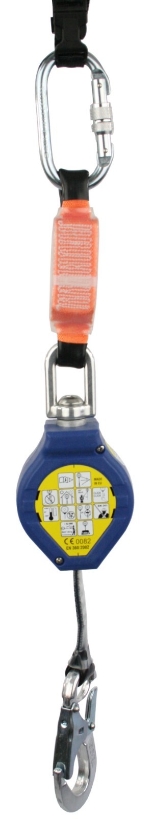 G-Force Height Safety 2.4mtr Fall Arrest Block Retractable Inertia Reel 140kg