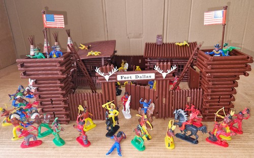 Vintage 70er Jahre Play Big FORT DALLAS Deutschland Jean Höfler Elastolin Großbritannien Timpo - Bild 9 von 18