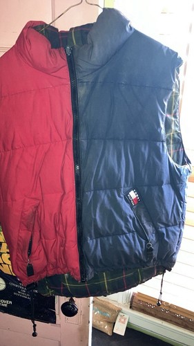 Vtg Tommy Hilfiger Reversible Vest