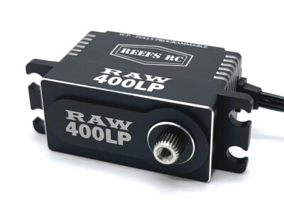 REEFs RC BLACK RAW 400LP  LOW PROFILE  Servo Waterproof PROGRAMMABLE REEFS137