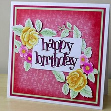 Happy Birthday Letter Metal Cutting Dies Photo Album Decor Scrapbooking Stencils