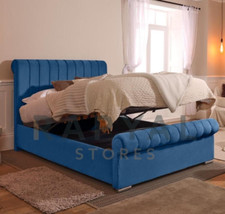 MARSEILLES OTTOMAN STORAGE BED PANEL PLUSH VELVET UPHOLSTERED BED FRAME