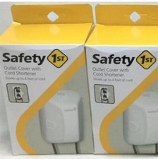Safety 1st Outlet Cover with Cord Shortener 48308 Child Baby Safety 2 Pcs