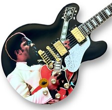  BB KING Signed Guitar Custom Graphics 1/1 JSA COA GORGEOUS EPIPHONE LUCILLE 