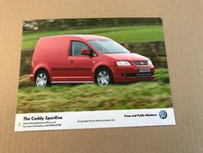 2008 Volkswagen Caddy Sportline Edition Van Press Photograph 
