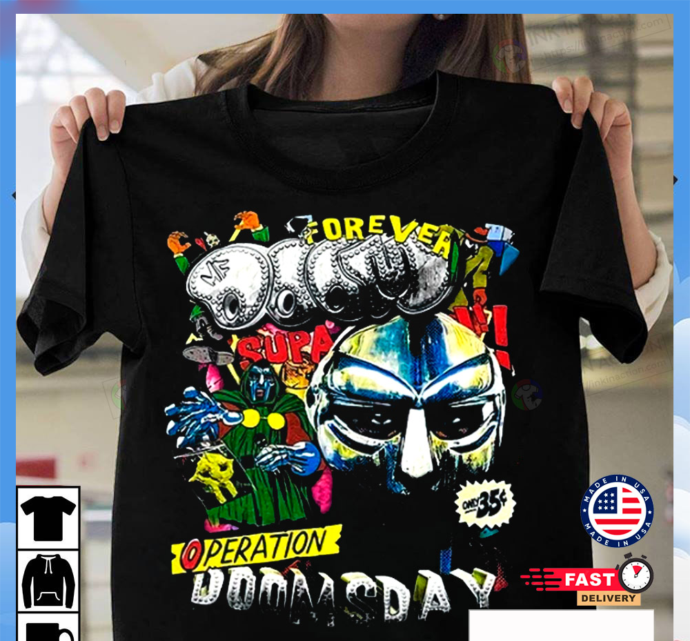 Vintage MF Doom Doomsday Rap Tee MF Doom T-shirt Size S-5XL EG1077