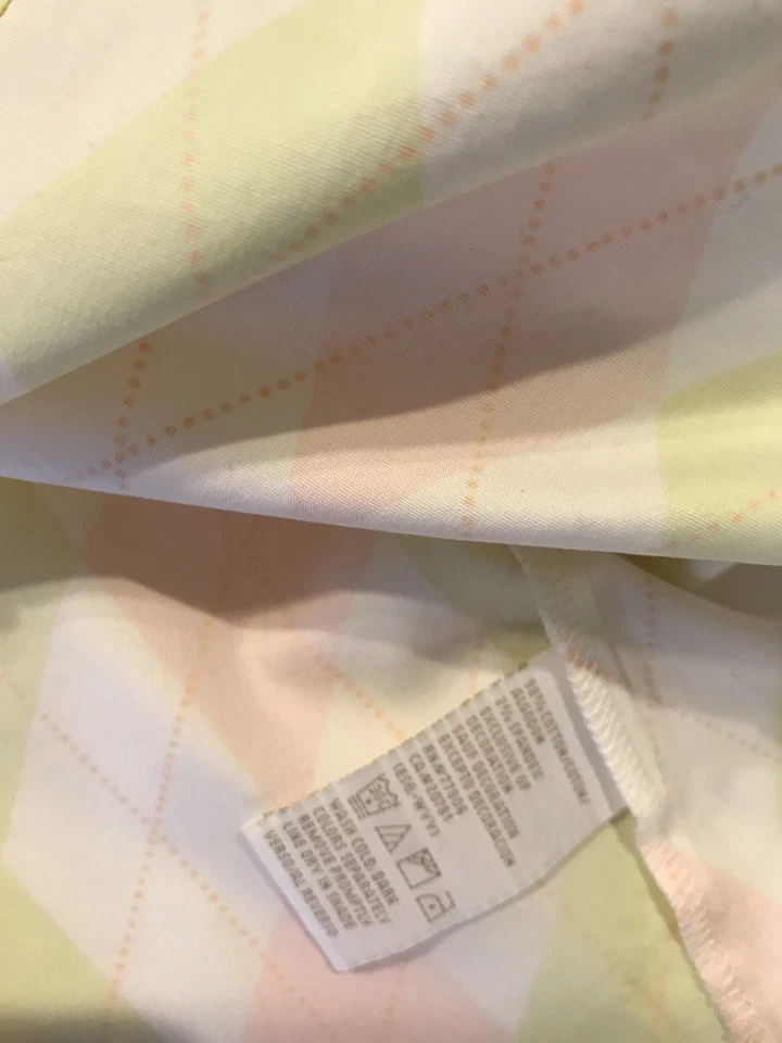 Blusa de Botones para Mujer Tommy Hilfiger con Estampado de Rombos Rosa Verde Talla PS Foto 4 de 4