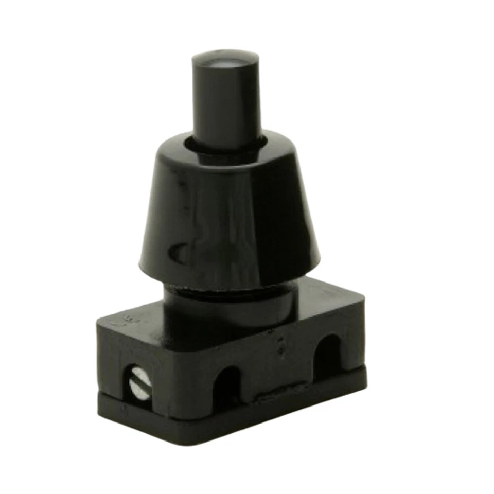 2Pcs Miniature 2A 2 Amp 240V Push Button Press Switch Lamp Light - Black - Image 3 of 3