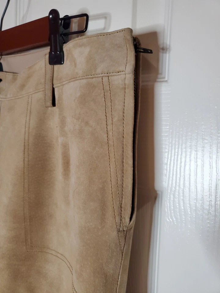 Pantalones de gamuza 100 % cuero W By Worth 10 Foto 2 de 4