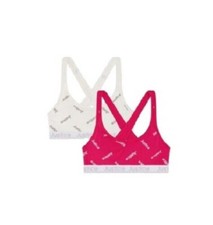 Justice Girls Oh So Soft 2 Pack Sports Bras Pink