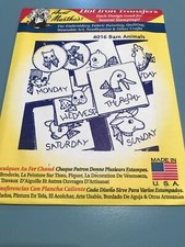Aunt Marthas 4016- Barn Animals Embroidery Transfer Pattern
