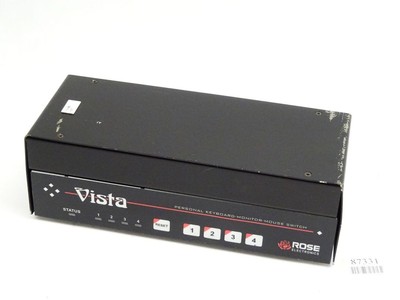 Rose Electronics Vista Personal Keyboard - Monitor- Mouse Switch / KVM-4PCA