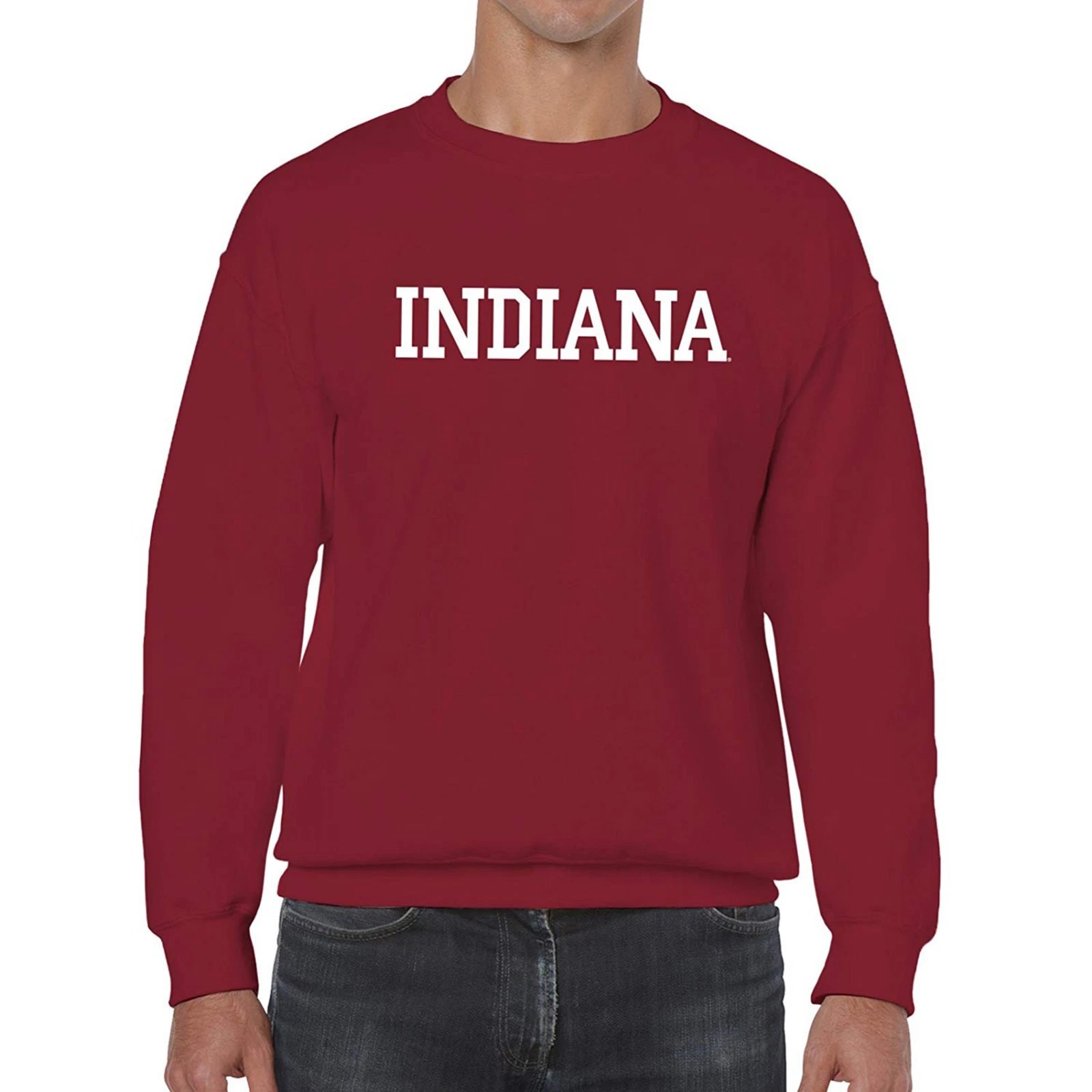 Indiana Hoosiers Crewneck Sweatshirt Cardinal