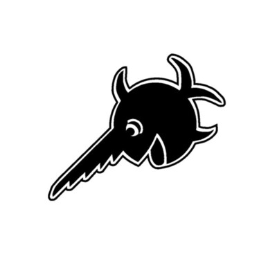 Decal/Decal Submarine 96 Swordfish Sawfish Laughing Fish 10x8cm #A560