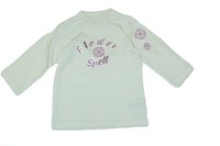 Sterntaler Longsleeve Fee Flora 76803, Gr. 74 Wollweiß