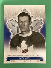 2017 Upper Deck Toronto Maple Leafs Centennial Nick Metz Card# 24