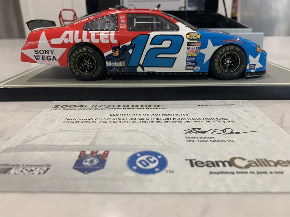 Team Caliber 2004 First Choice 1:24 Collectible 12 Ryan Newman DC JL / ALLTEL - Image 2 of 4