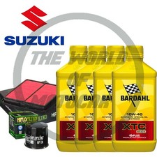 Kit tagliando Bardahl XTC C60 10W40 filtro olio aria Suzuki GSF Bandit 600/1200