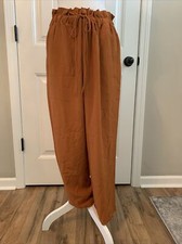 New Eileen Fisher Tencel Viscose Crepe Straight Pant In Musk Sz 2X R8GHT-P4076X