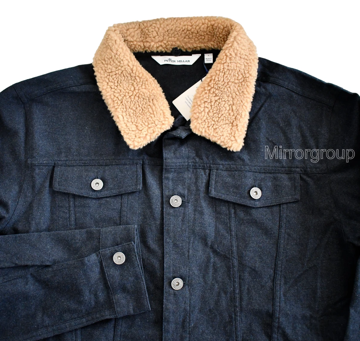 Maison kitsune denim trucker jacket sale