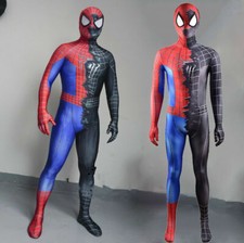 Red Black Venom Spider-man Jumpsuit Cosplay Costume Spiderman For Adult/Kids New