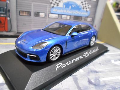 PORSCHE Panamera Facelift NEW 4S 2016 Diesel blau blue met Minichamps 1:43 