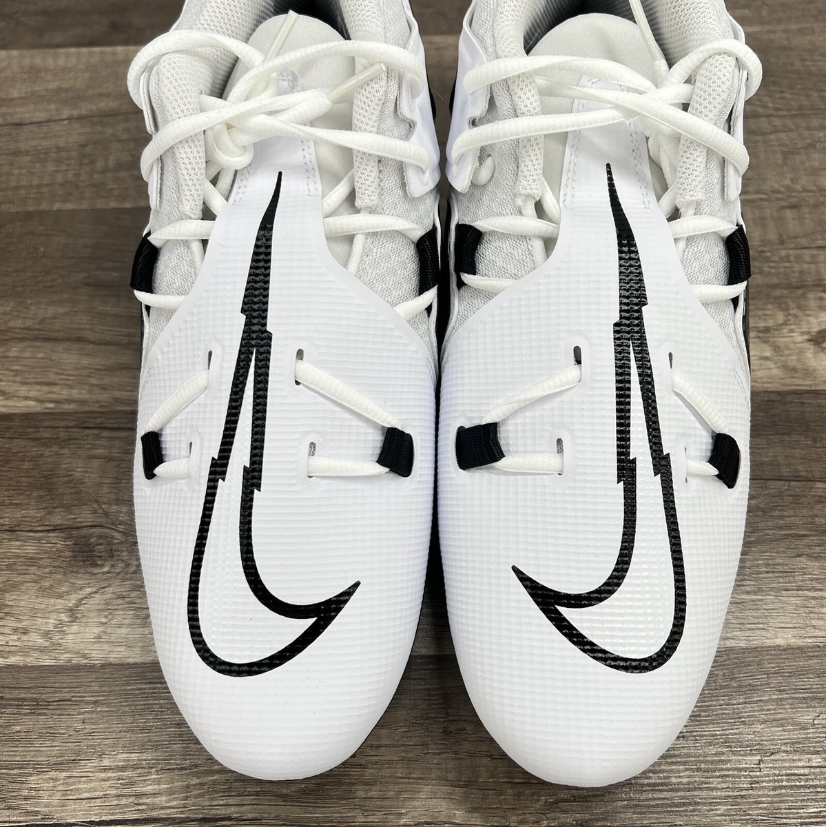 Nike Alpha Menace Pro3 Football Cleats White Navy Blue  display picture 3