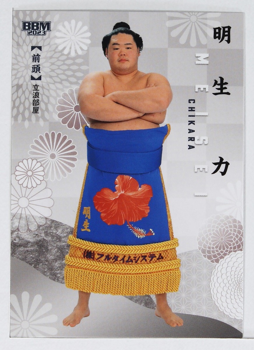 マルシャル・レイス(Martial Raysse)  額入りポスター MEISE CHIKARA (Maegashira) - 2024 BBM Sumo Wrestling Trading
