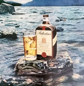 1963 Ballantine's Scotch Loch Lomond Advertisement Distillery Vintage DWII23