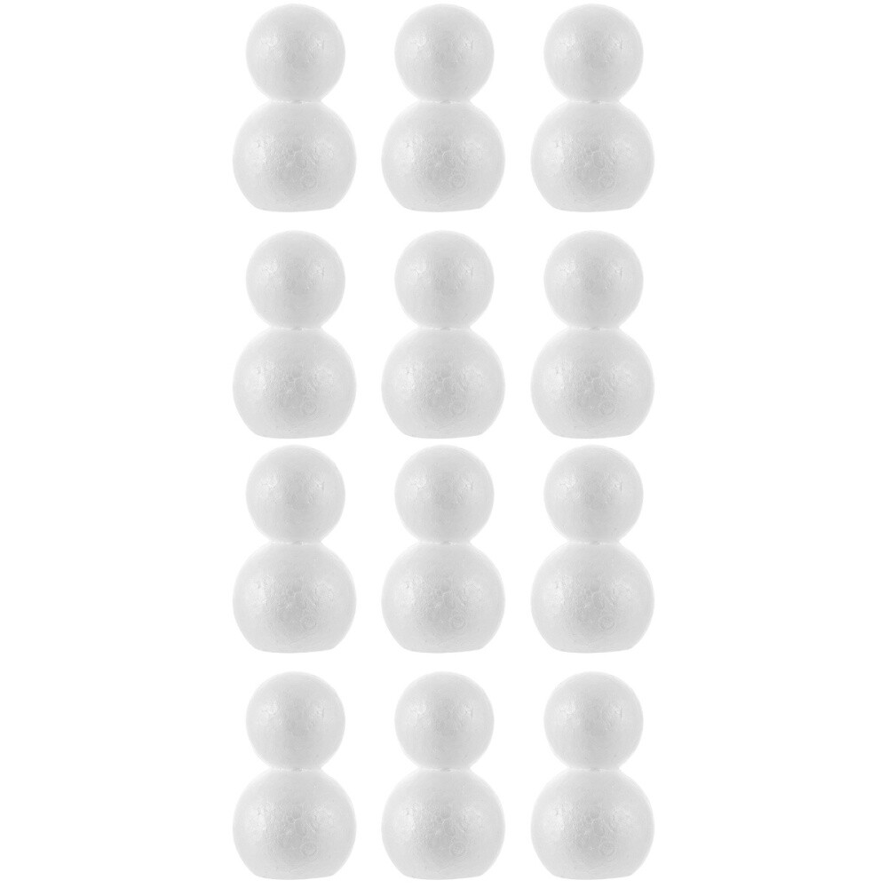 12 PCS White Foam Snowman Child DIY Christmas Craft Supplies eBay