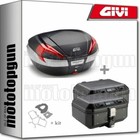 Top cases noires GIVI pour motocyclette