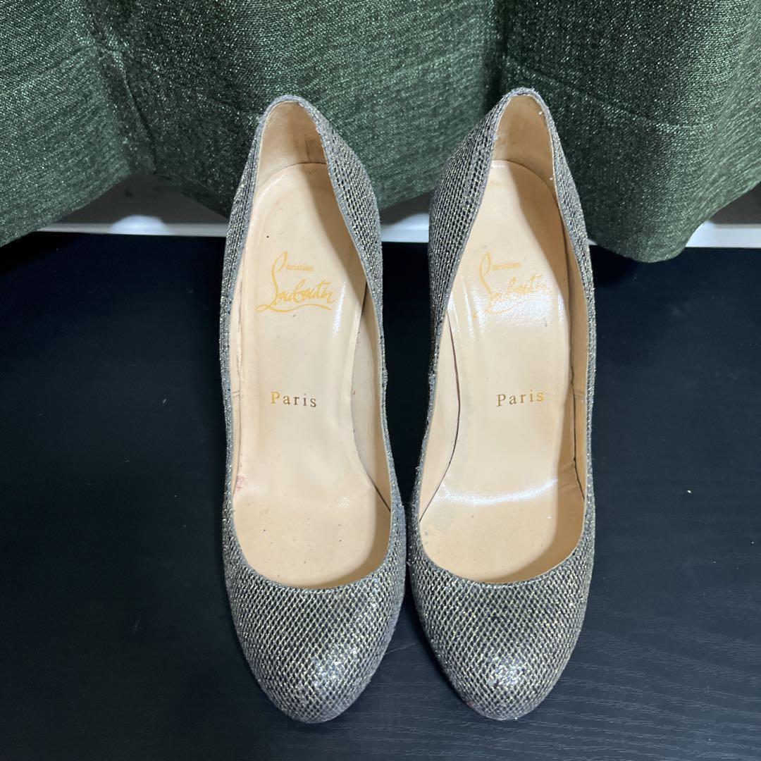 Christian Louboutin Gold Pumps Heels 36.5 EU (5.5 US) Used  Sparkly  Excellent+