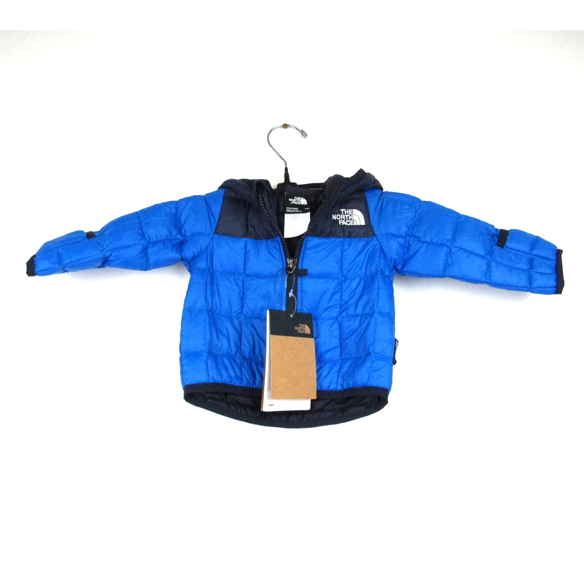 The North Face Kids' ThermoBall Eco Hooded Jacket in Hero Blue SZ 0-3 Months