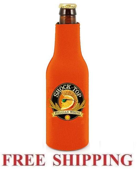 SHOCK TOP BELGIAN WHITE ALE BEER BOTTLE COOLER COOZIE COOLIE KOOZIE