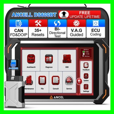 ANCEL DS600BT OBD2 Scanner Key Programming Car Diagnostic Scan Tool Action Test
