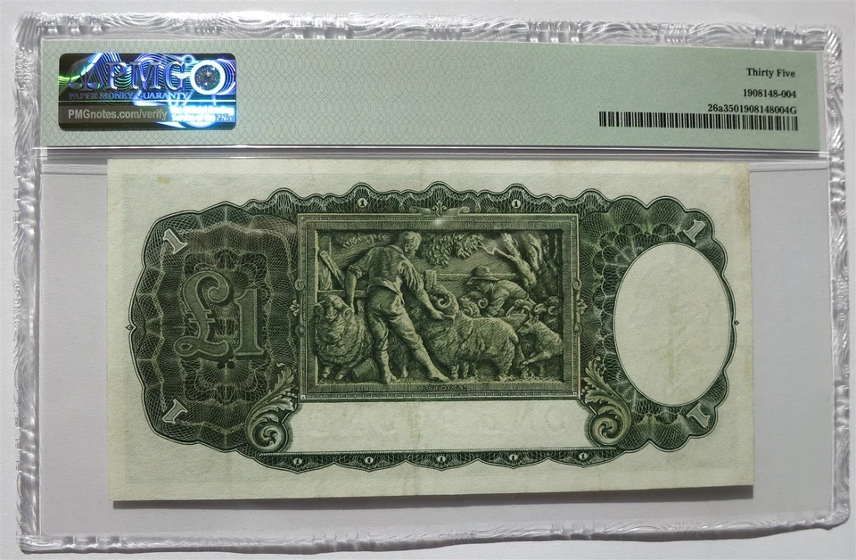 AUSTRALIA Britain 1 pound 1938 PMG 35 VF+ Sheehan & McFarlane George VI #P26a - Image 4 of 4