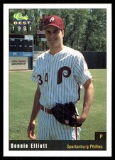 Donnie Elliott 1991 Classic Best Spartanburg Phillies #3 Spartanburg Phillies
