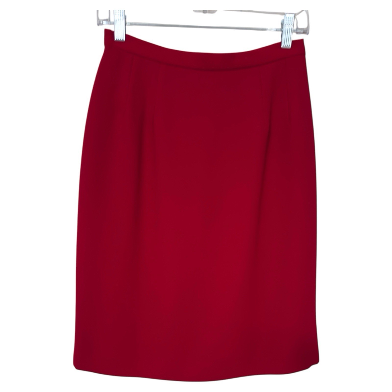 Donna Morgan 10P Solid Red Polyester 2 PC Skirt S… - image 5