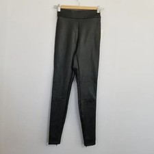 NWT A New Day Black Faux Leather Leggings Pants Size XS