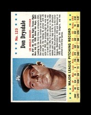 1963 Post Set-Break #123 Don Drysdale VG-VGEX *GMCARDS*
