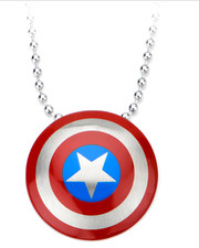 Marvel Comics Captain America Shield Necklace Pendant in original box