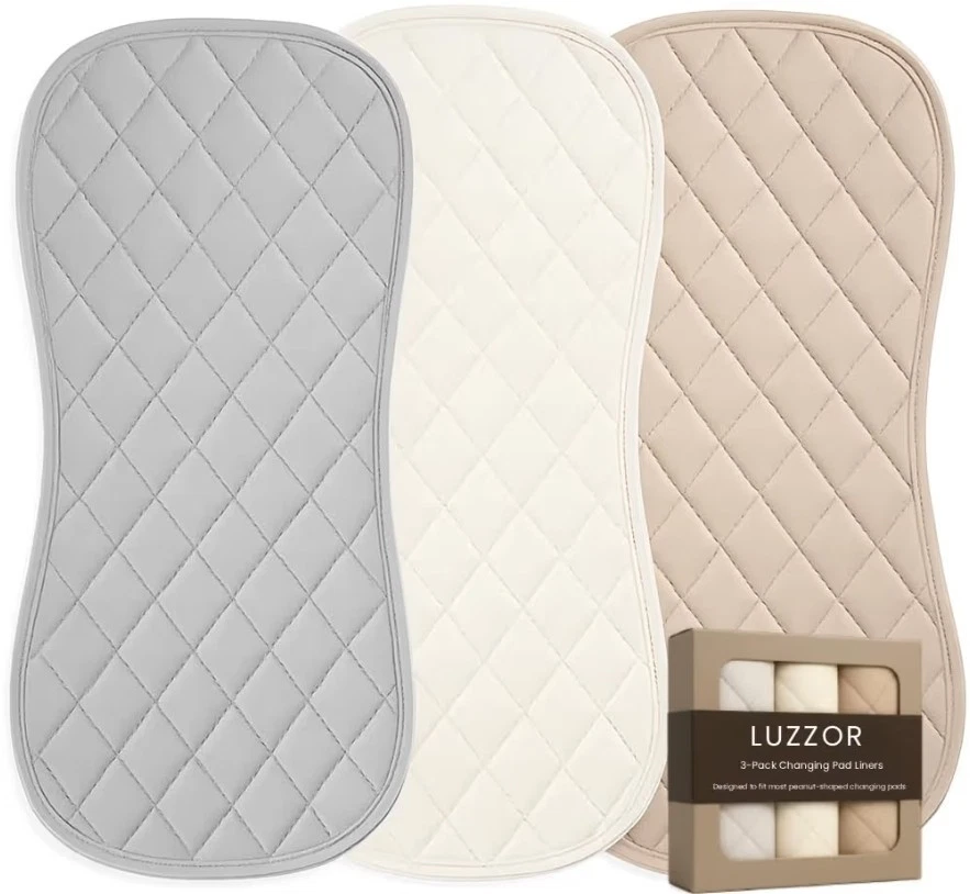Changing Pad Liners 3 Pack Reusable Bamboo Waterproof Washable Peanut Shaped NEW
Opens in a new wind