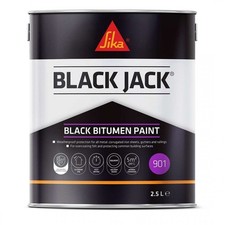 901 Black Bitumen Paint | 2.5L | Everbuild Black Jack | Weatherproof Protection